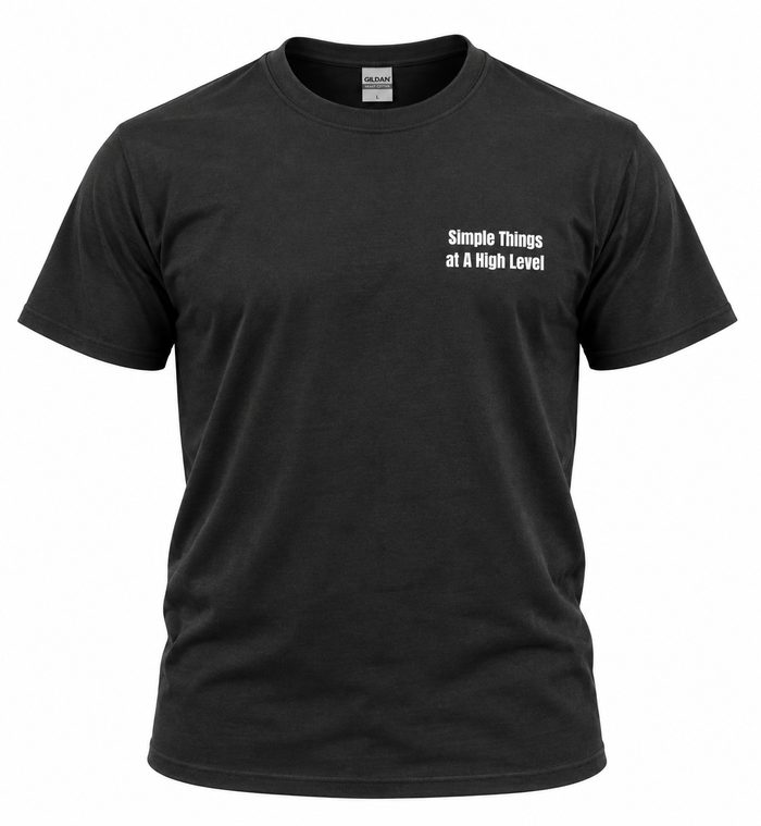 WCT x Bubble24 Winter Camp Simple Things Tee, Black