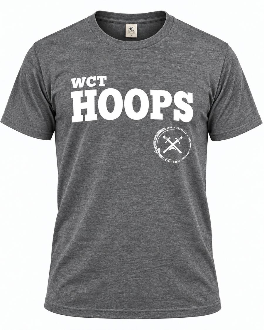 WCT Hoops Tee, Heather Grey