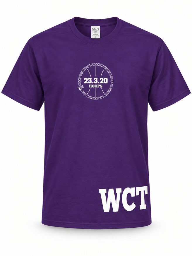 Esoteric 23.3.20 Tee, Purple, middle logo