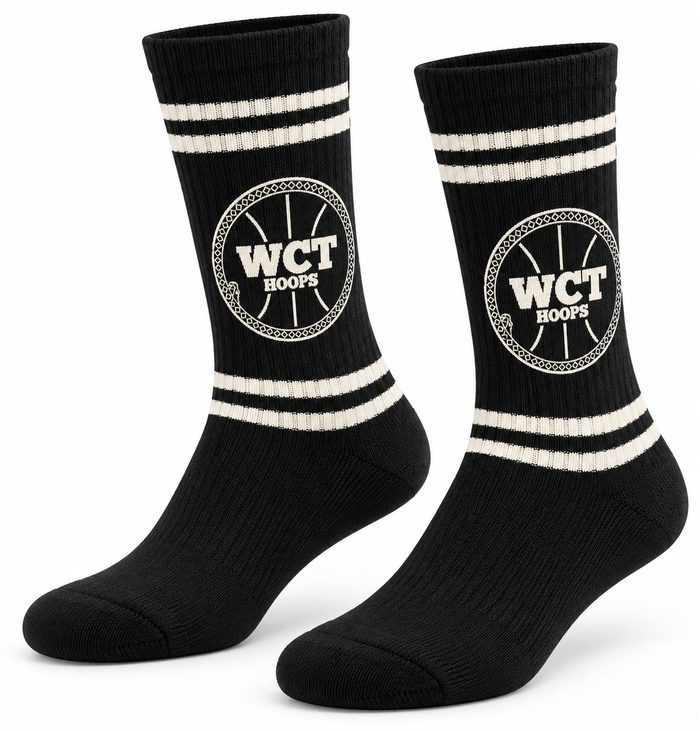 WCT Logo Socks, Black