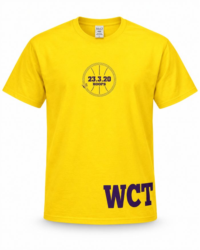 Esoteric 23.3.20 Tee, Yellow, middle logo
