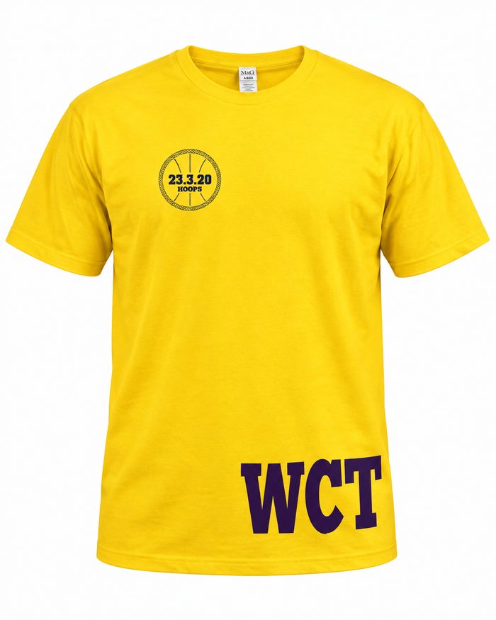 Esoteric 23.3.20 Tee, Yellow, side logo
