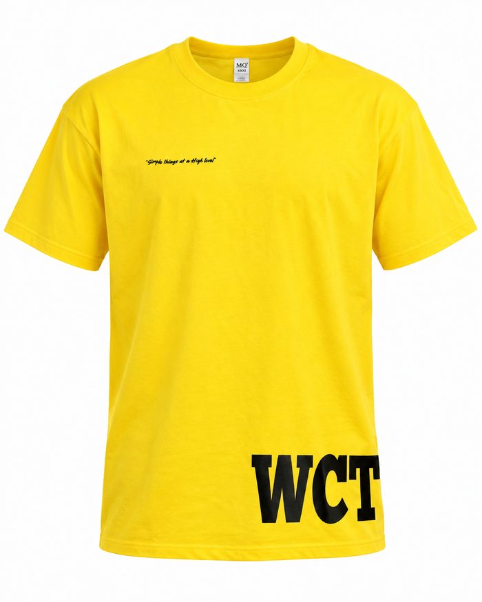 Simple Things At A High Level Tee, Yellow